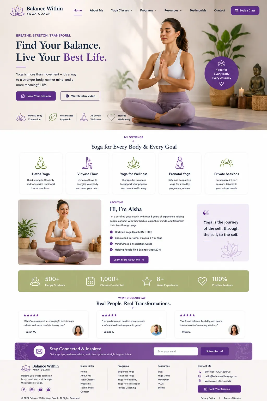 Balance Within Yoga